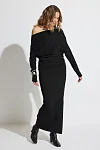 Aesha Tip Shoulder Midi Dress