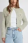 Celia Cropped Fluffy Cardigan