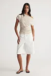 Ruby Gathered Lurex Top