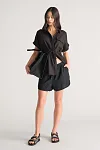 D-Luxe Linen Blend Curve Short — photo 1 of 4
