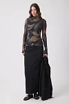 Rebecca Mesh Ruched Top