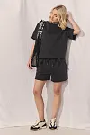 D-Luxe Short Sleeve Sweat Top