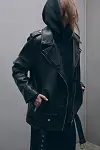 Jordyn Faux Leather Biker