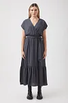 India Cross Front Midi Dress