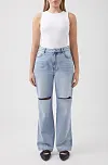 Alana Distressed Wide Leg Jean