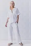 D-Luxe Wide Leg Linen Pant