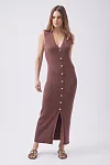 Olivia Button Front Knit Dress