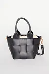 Poppy Weave Top Handle Bag