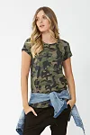 D-Luxe Crew Petal Hem Tee