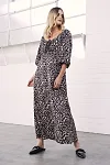 Cosima LS Tie Front Dress