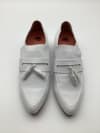 Raven 2 White Tassel Loafers