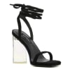 Clear Heel Strappy Shoes