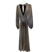 Metallic Wrap Dress