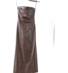 Vegan Leather Midi Dress