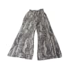 Patterned Wide Leg Pants