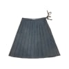 Pleated Denim Skirt