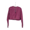 Double Team Cropped Fleece Jumper