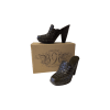 Woven Heeled Mules