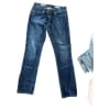 Mid Rise Straight Jeans