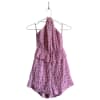 Textured Halter Romper