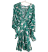 Palms Spring Leaf Print Dress