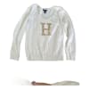 Sequined V-Neck Jumper