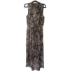 Leopard Print Midi Wrap Dress