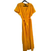 Yellow Pleated Dress