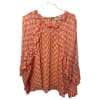 Ruffle Geometric Blouse