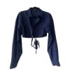 Pinstripe Cropped Shirt
