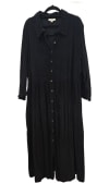 Black Corduroy Shirt Dress