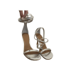Metallic Snake Emboss Heels