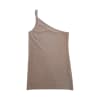 Ribbed One-Shoulder Top