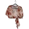 Floral Tie Front Top