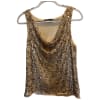 Sequined Cowl Neck Top