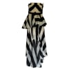 Striped High-Low Dress