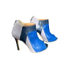 Colourblock Peep Toe Heels