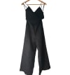 Linen & Crepe Knit Jumpsuit