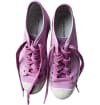 Pink Leather Sneakers
