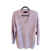 Ribbed V-neck Sweater