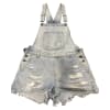 Distressed Denim Overalls