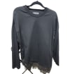 Long Sleeve Lace Hem Top