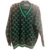Patterned V-neck Sweater