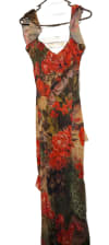 Mixed leopard / floral  Maxi mesh Dress