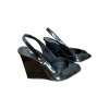 Patent Wedge Sandals