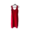Red Compact Knit Maxi Dress