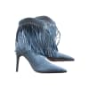 Denim Fringe Boots