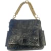 Textured Leather Shoulder Bag