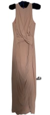 Draped Silk Maxi Dress