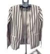 Striped Cape Blazer